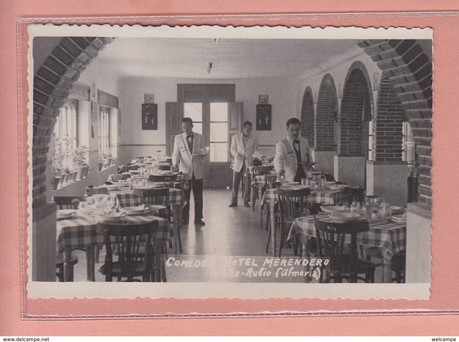 OLD PHOTO POSTCARD  - SPAIN - VELEZ-RUBIO - ALMERIA - RESTAURANT HOTEL - Almería