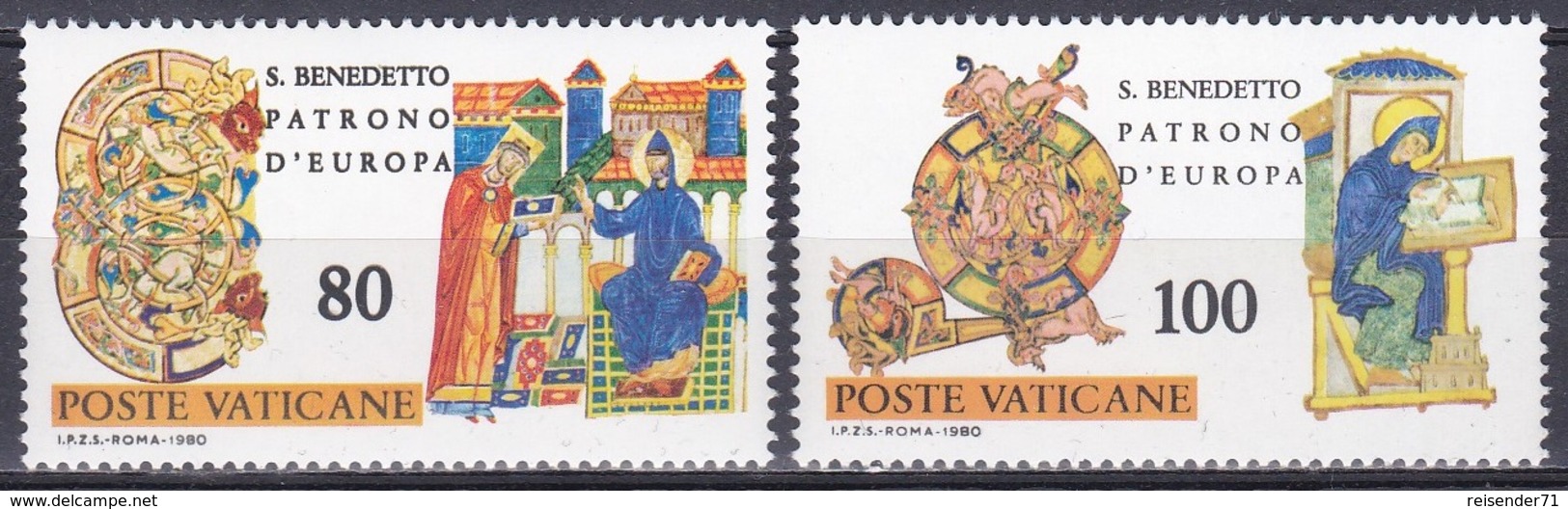 Vatikan Vatican 1980 Religion Christentum Persönlichkeiten Heilige Benedikt Von Nursia Kodex Codices, Aus Mi. 759-3 ** - Ungebraucht