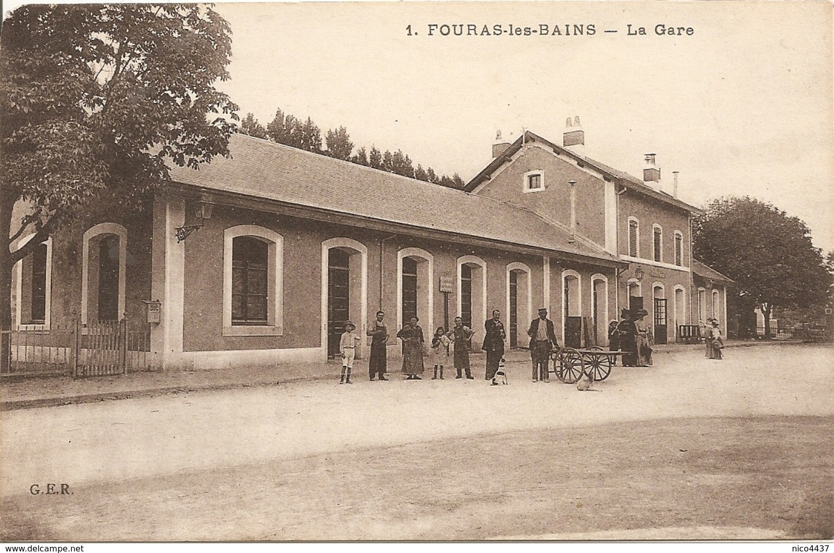 Cpa Fouras La Gare - Fouras-les-Bains