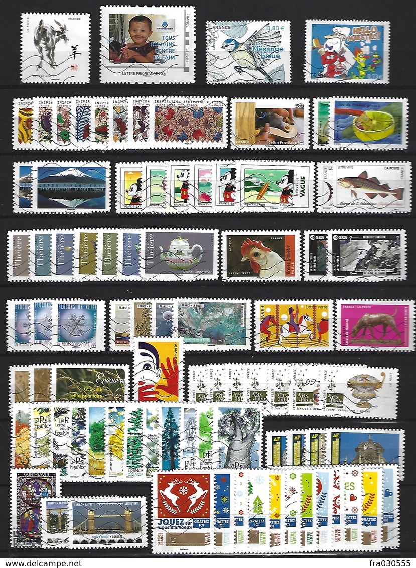 FRANCE - Joli Lot De 86 Timbres Oblitérés Récents - Collections