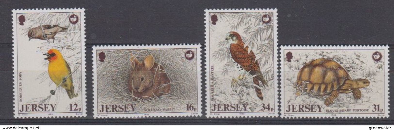 Jersey 1988 Nature Protection / Animals 4v ** Mnh (42710) - Jersey