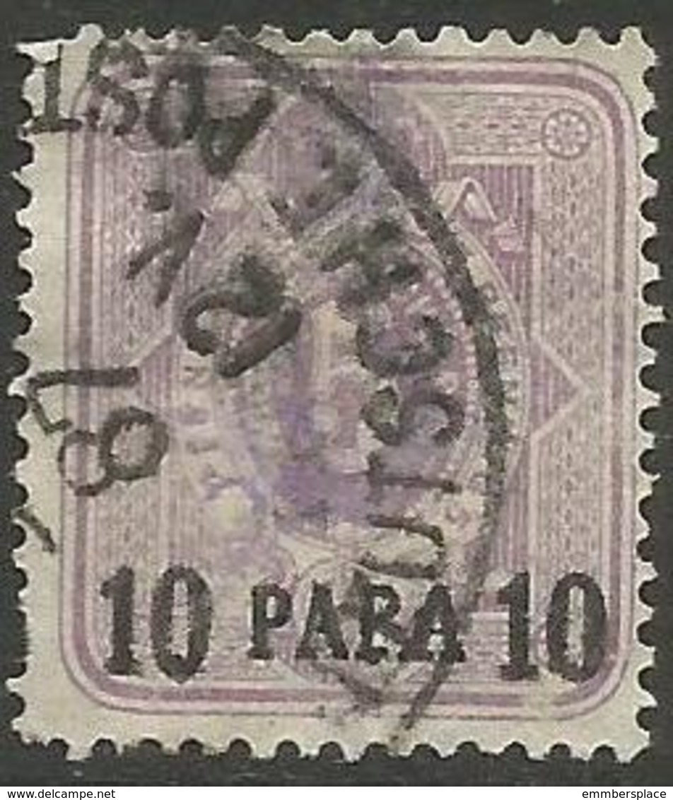 German Offices Turkish Empire - 1884 Numeral Overprint 10pa/5pf Used  Sc 1 - Turkey (offices)