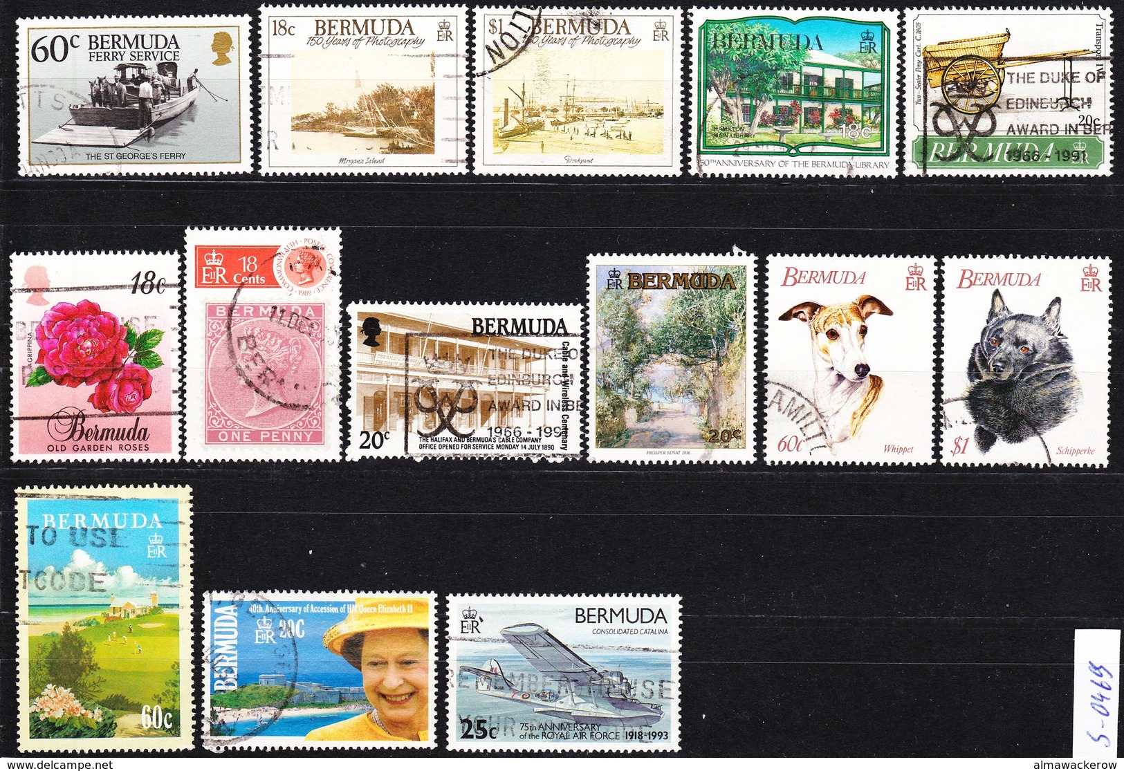 Bermuda 1989-1993 Lot 11, Commemorial Stamps With Real Use Obliteration, Used O - Bermuda