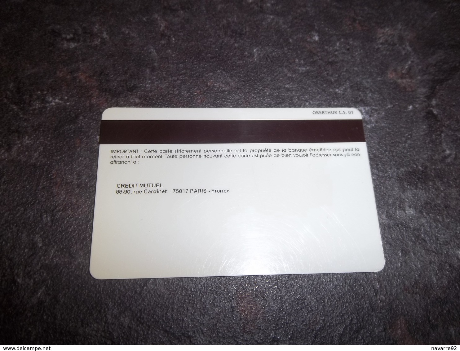 CARTE A PUCE MONEO STATIONNEMENT BANQUE CREDIT MUTUEL PAIEMENT B.E !!! - Cartes De Stationnement, PIAF