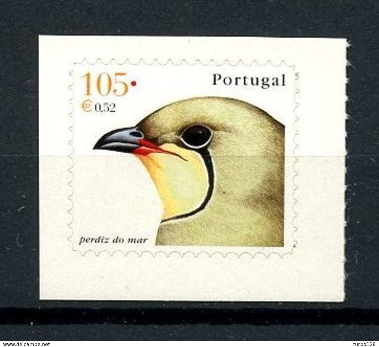 PORTUGAL 2001  N° 2471 ** Neuf MNH Superbe Faune Oiseaux Glaréole Birds Auto Adhésif Fauna Animaux - Neufs