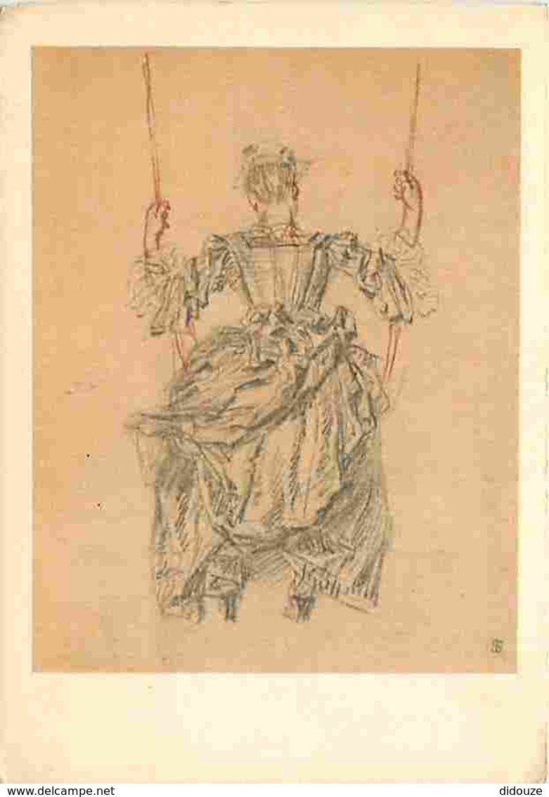 Art - Peinture - Antoine Watteau - La Balançoire - Voir Scans Recto-Verso - Malerei & Gemälde
