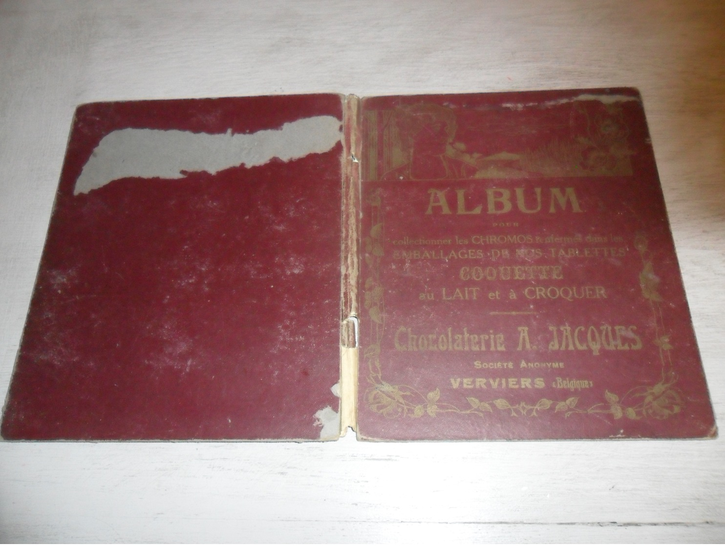 Lege Album  Chocolade  Chocolat  Chocolaterie A. Jacques  Verviers - Album Vide - Albums & Catalogues