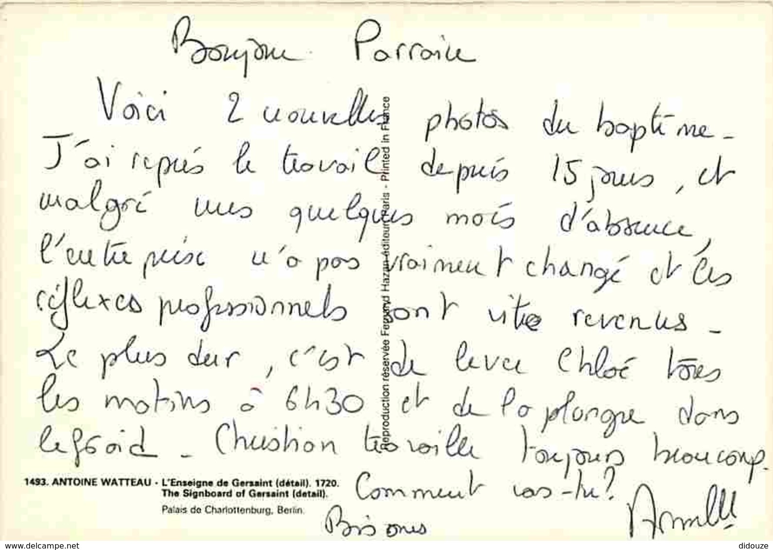 Art - Peinture - Antoine Watteau - L'Enseigne De Gersaint - Détail - Voir Scans Recto-Verso - Paintings