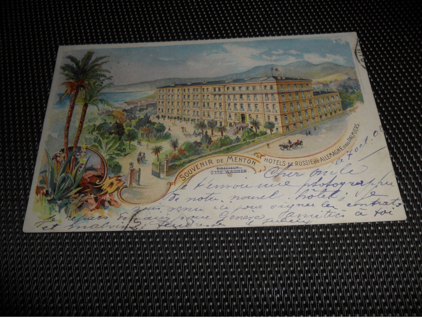 France ( 73 )  Frankrijk  :   Souvenir De Menton  Litho - Menton