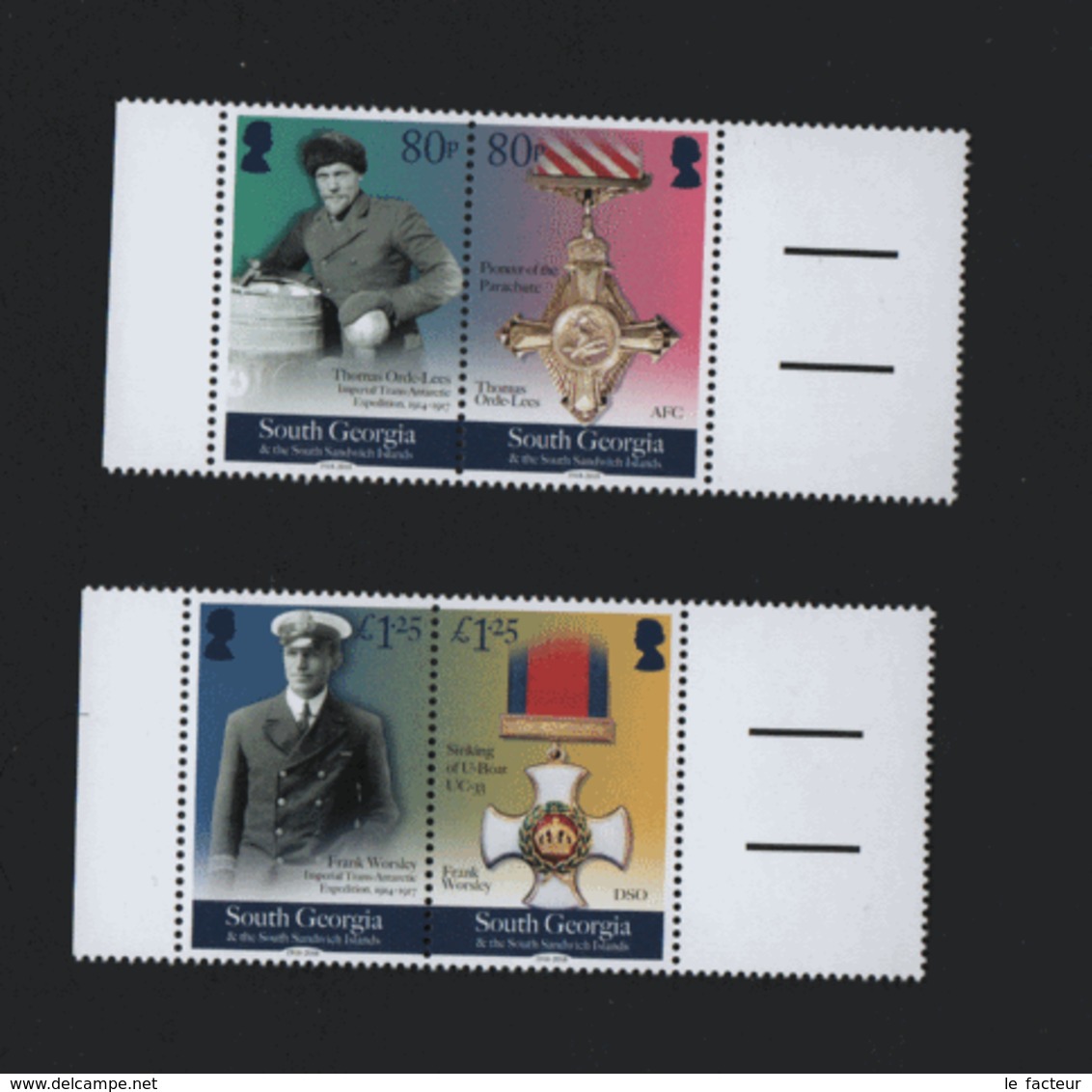 BD2 South Georgia 2018 End Of WW1 / Géorgie Du Sud Guerre MOndiale 1 Mnh** - Géorgie Du Sud