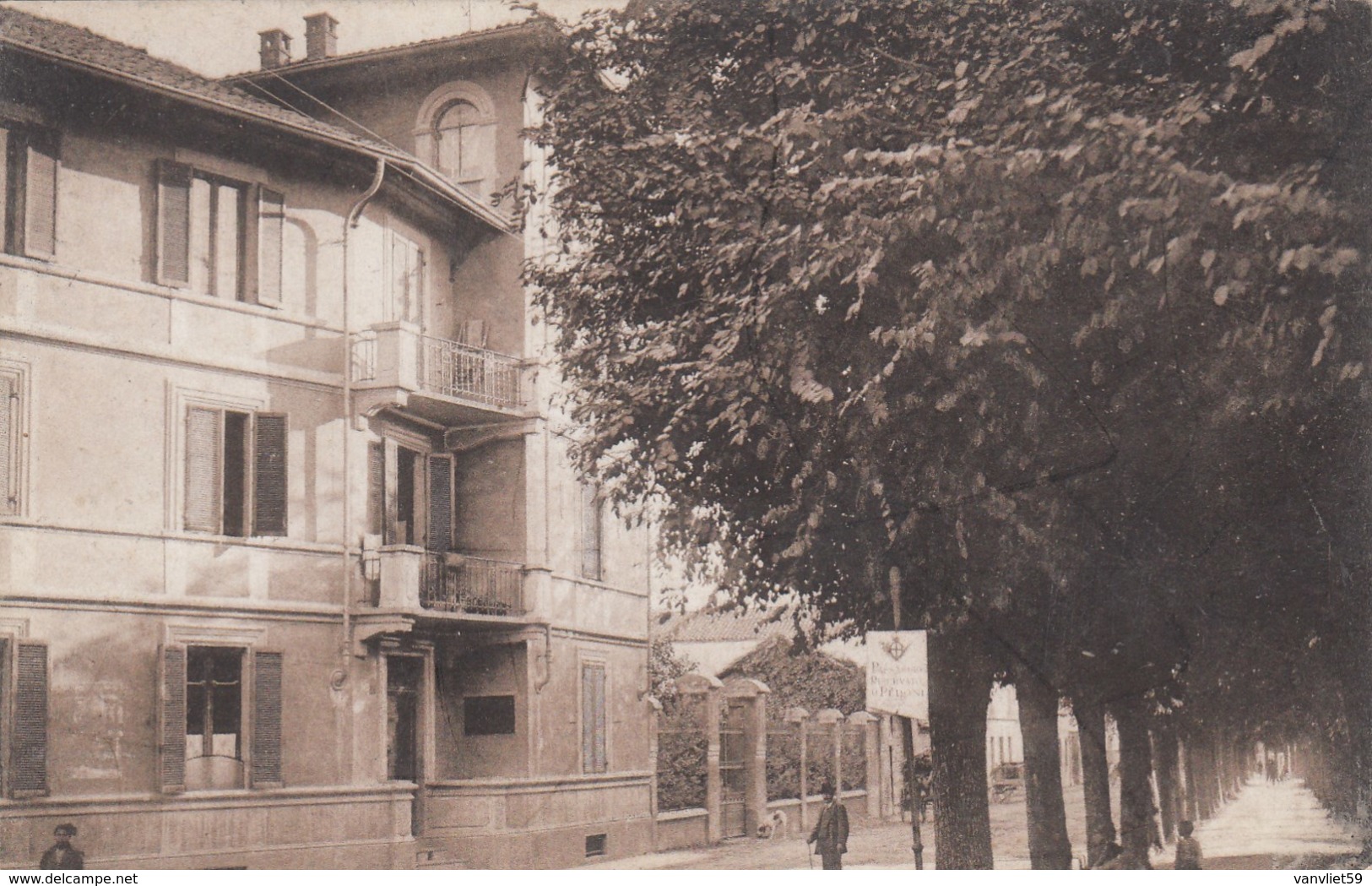 ALBA-CUNEO-PIAZZA MICHELE COPPINO-CARTOLINA VIAGGIATA IL  22-8-1922 - Cuneo