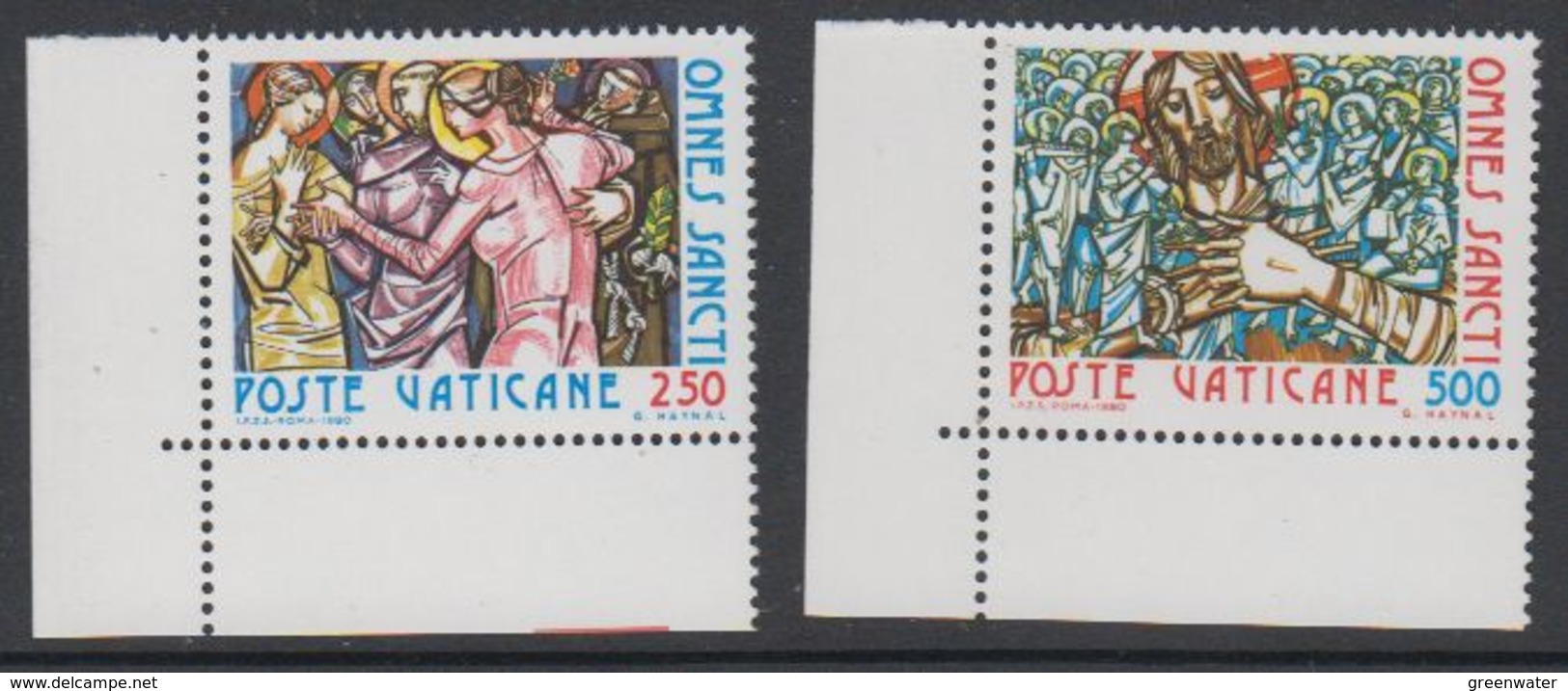 Vatican City 1980 Omnes Sancti 2v (corners)  ** Mnh (42716A) - Ongebruikt