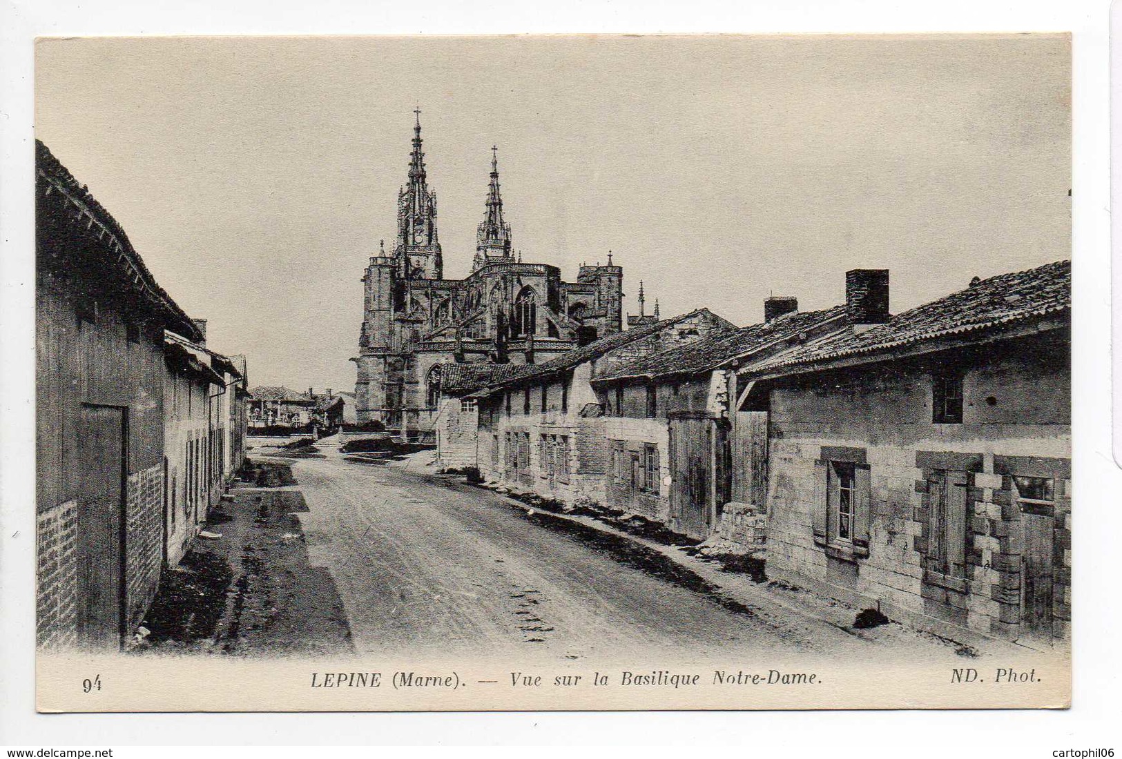 - CPA L'EPINE (51) - Vue Sur La Basilique Notre-Dame - Photo Neurdein N° 94 - - L'Epine