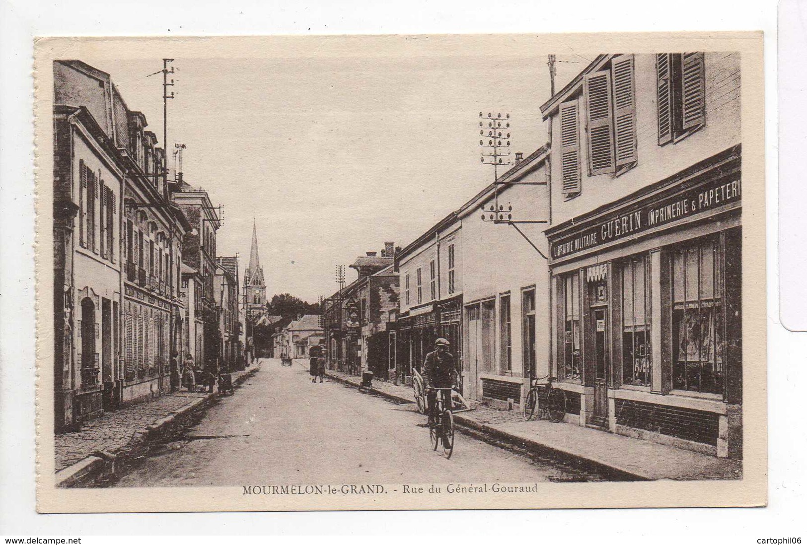 - CPA MOURMELON-LE-GRAND (51) - Rue Du Général-Gouraud (LIBRAIRIE MILITAIRE GUERIN) - - Mourmelon Le Grand