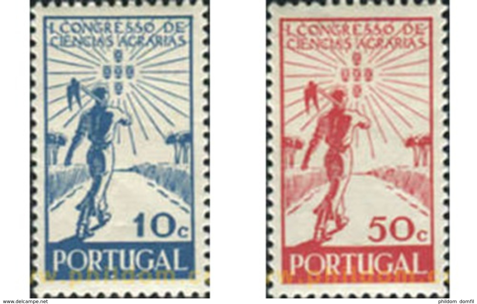 Ref. 125297 * MNH * - PORTUGAL. 1943. 1 CONGRESO DE CIENCIAS AGRARIAS, EN LISBOA - Neufs