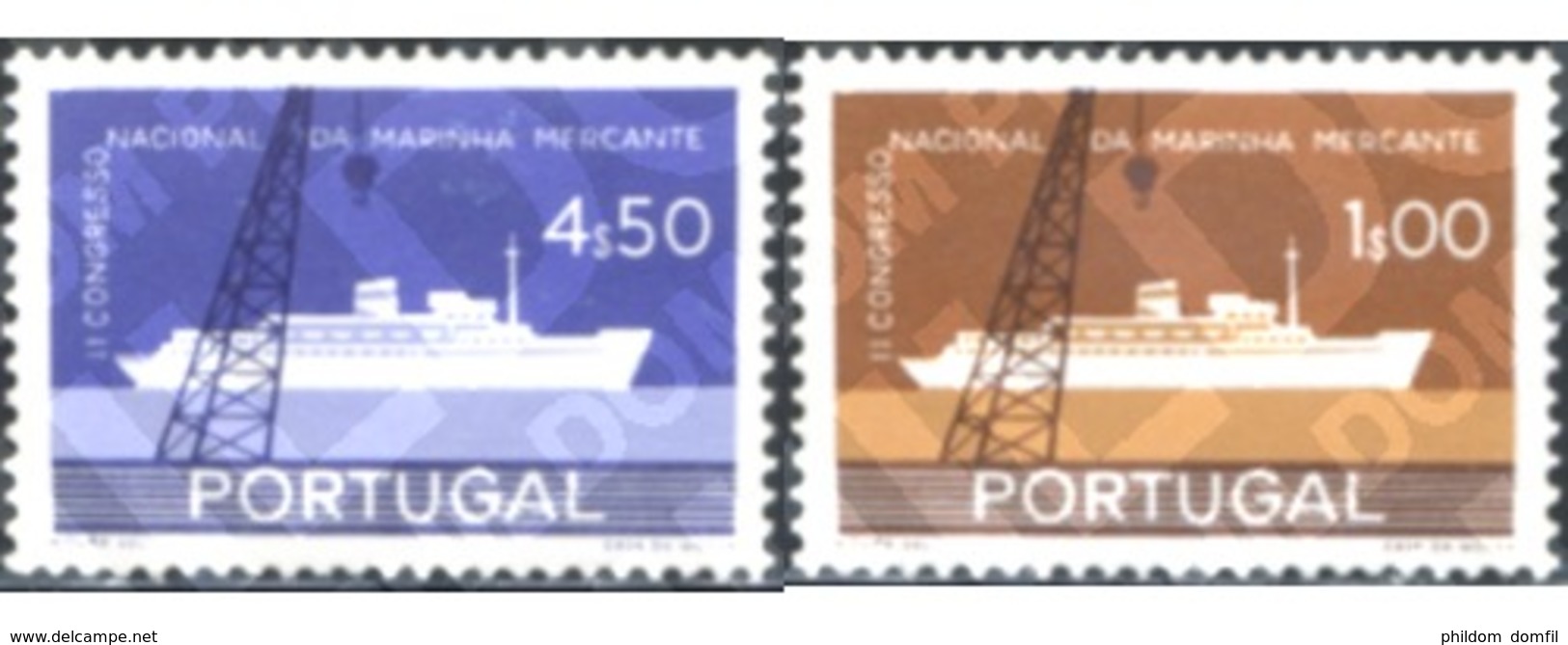 Ref. 125432 * MNH * - PORTUGAL. 1958. 2 CONGRESO NACIONAL DE LA MARINA MARCHANTE, EN OPORTO - Neufs