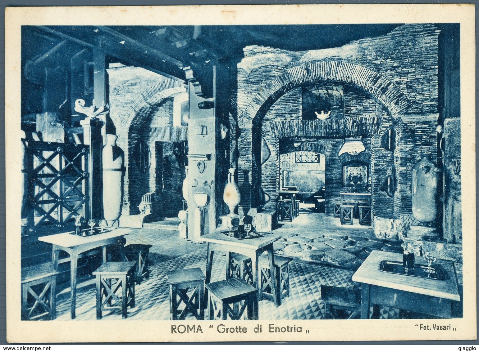 °°° Cartolina - Roma N.852 Dalla Rupe Tarpea Alle Grotte Di Enotria Nuova °°° - Cafés, Hôtels & Restaurants