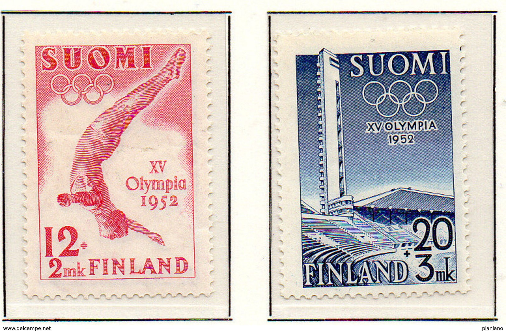PIA - FINLANDIA  - 1951 : Propaganda Per Le Olimpiadi Del 1952  - (Yv 382-83) - Sommer 1952: Helsinki