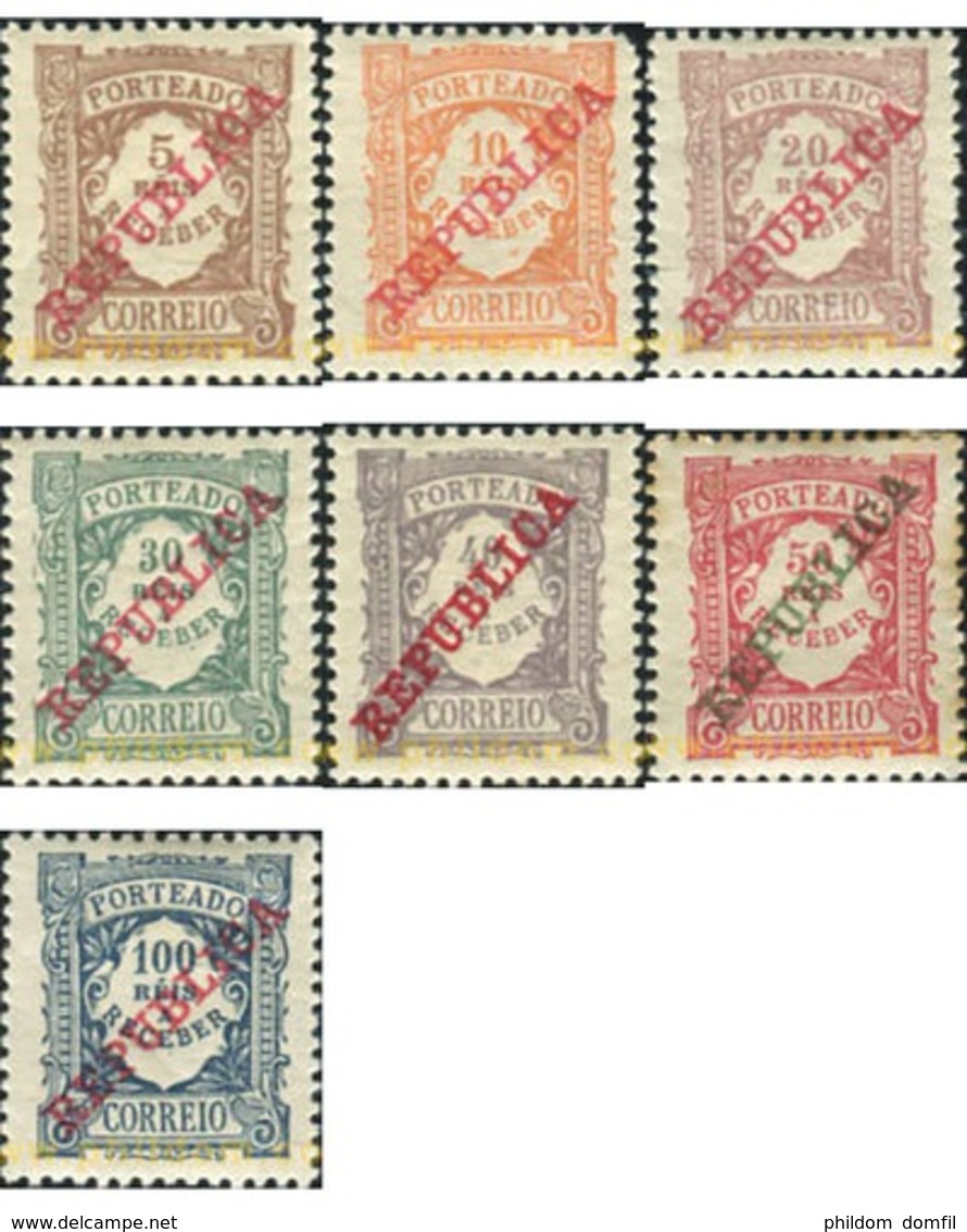 Ref. 354416 * HINGED * - PORTUGAL. 1911. VALOR EN REIS - Unused Stamps