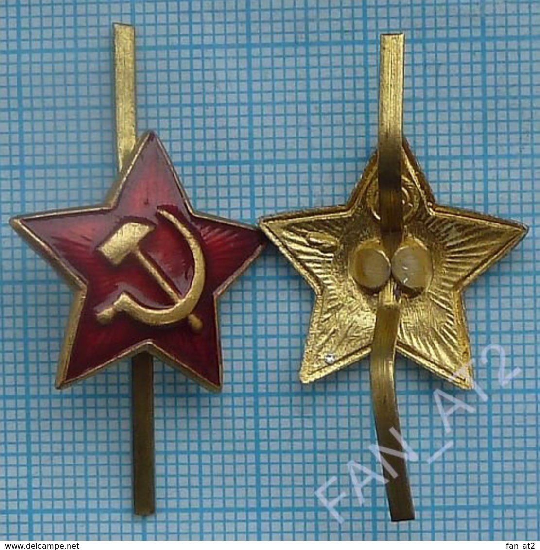 USSR Soviet Army Uniform Military Cockade Hat Badge Red Star. 1970-1991 - Divise