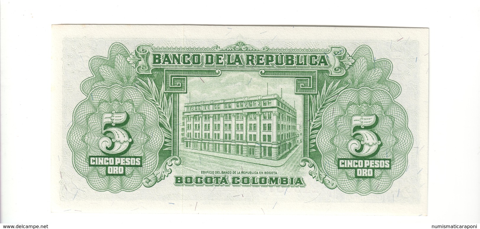 Colombia 5 Peso Oro 1953 Q.fds About Unc Lotto 2510 - Colombia