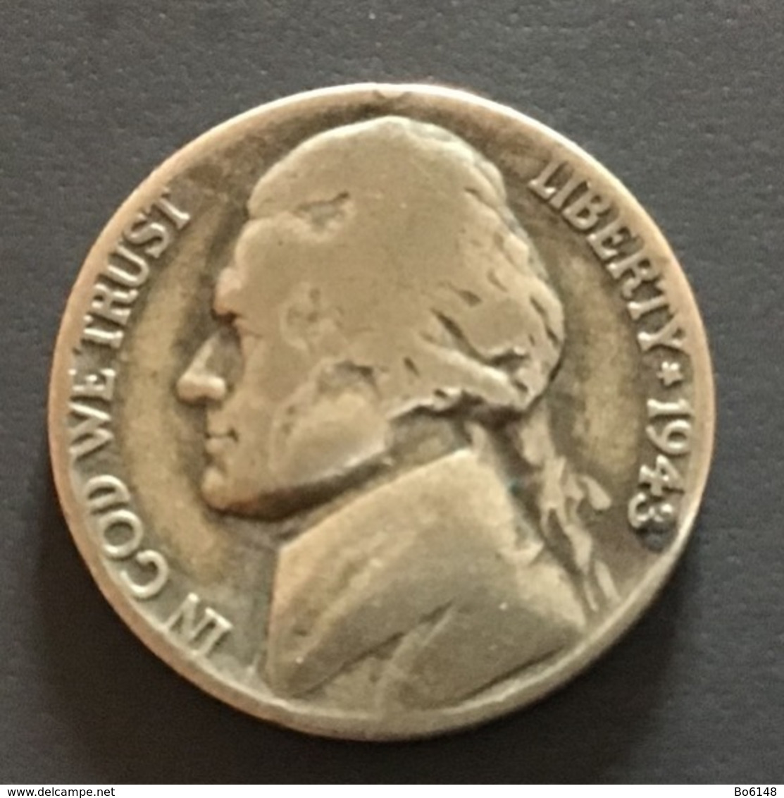AMERICA - USA -  1943 - Moneta 5 CENTS Jefferson - 1938-…: Jefferson