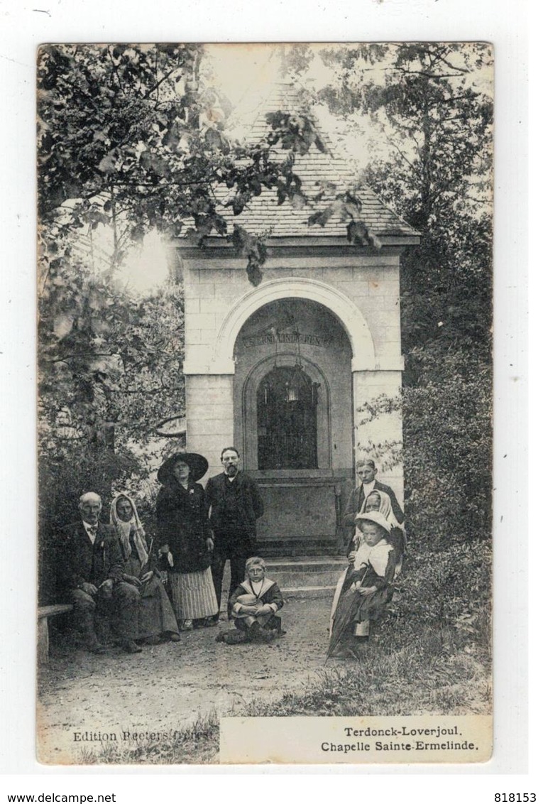 Lovenjoel  Terdonck-Loevenjoul Chapelle Sainte-Ermelinde S.M. 1914 Tekst Lezen!! - Bierbeek