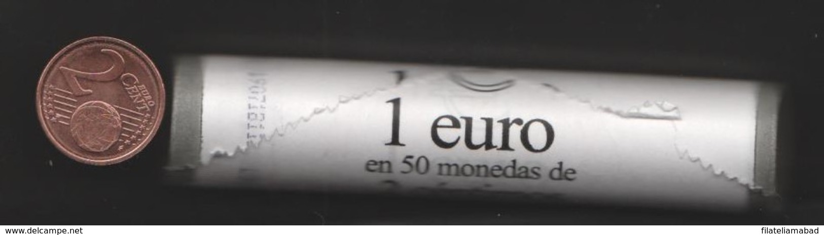 ANDORRA  EUROS ROLLO DE 50 MONEDAS DE 0,02 Cts.E Del Año 2018. - Andorra