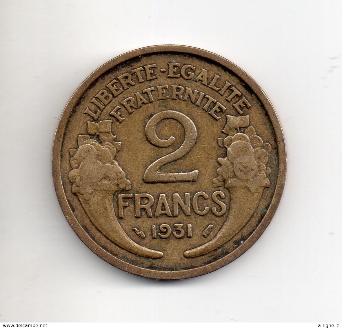 REF 1  : Monnaie COIN FRANCE 2 Francs 1931 - Autres & Non Classés
