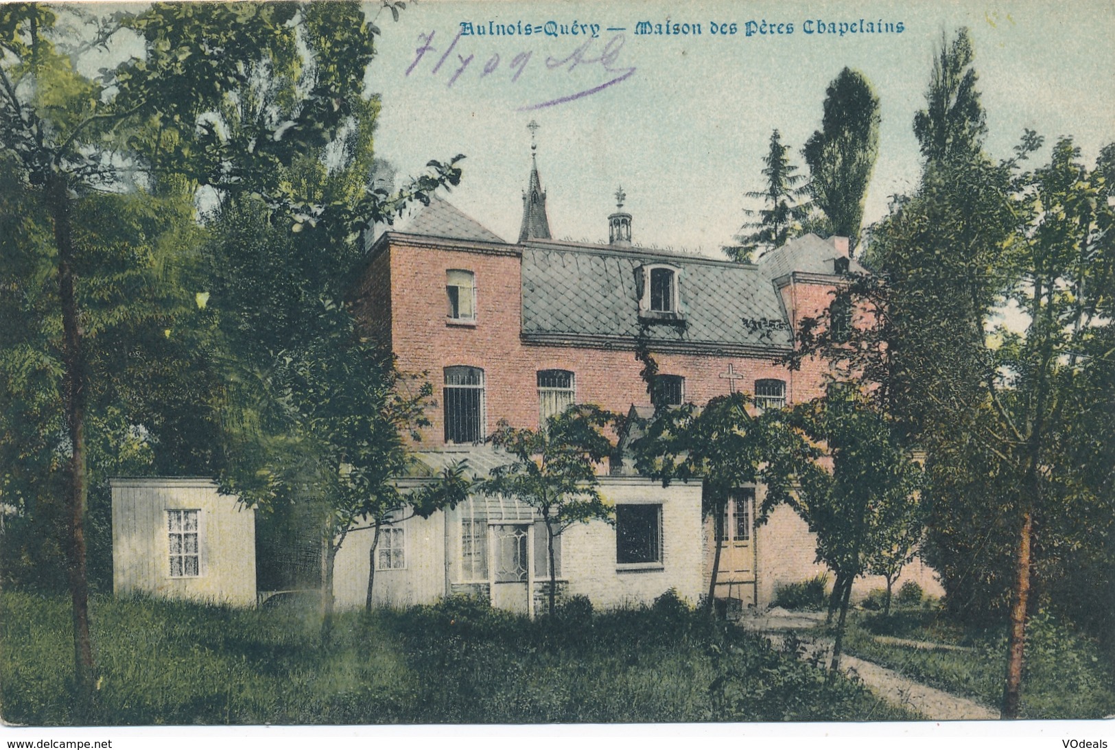 CPA - Belgique - Aulnois-Quévy - Maison Des Pères Chapelains - Quévy