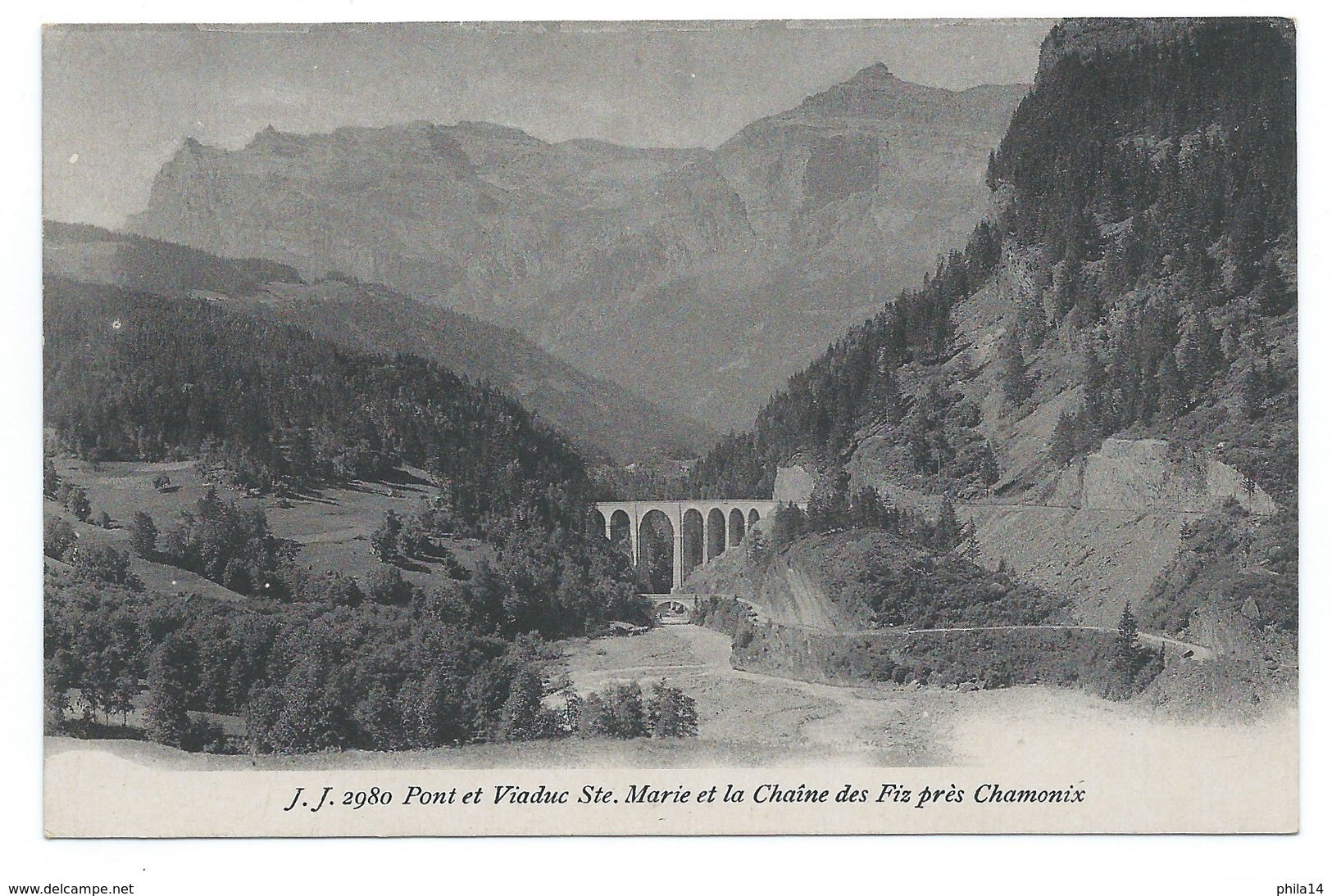 CPA PONT ET VIADUC SAINTE MARIE ET LA CHAINE DES FIZ PRES CHAMONIX / NEUVE - Sonstige & Ohne Zuordnung