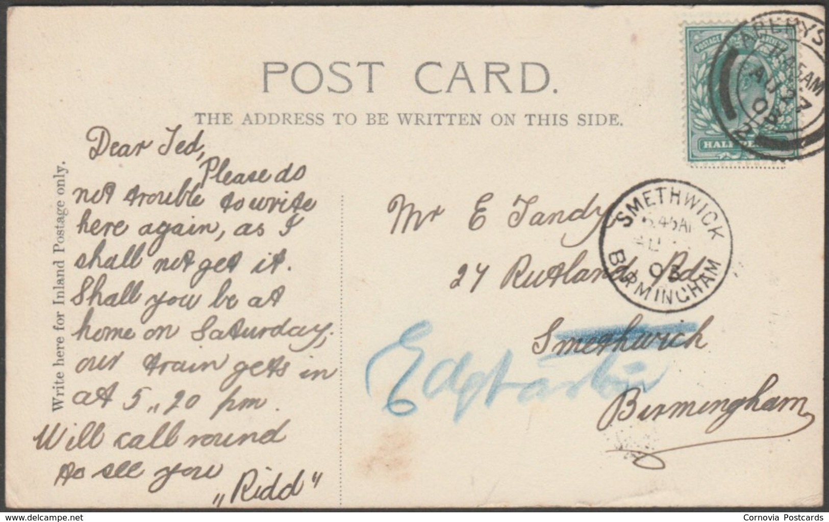 Devil's Bridge, Aberystwyth, Cardiganshire, 1903 - Valentine's Postcard - Cardiganshire