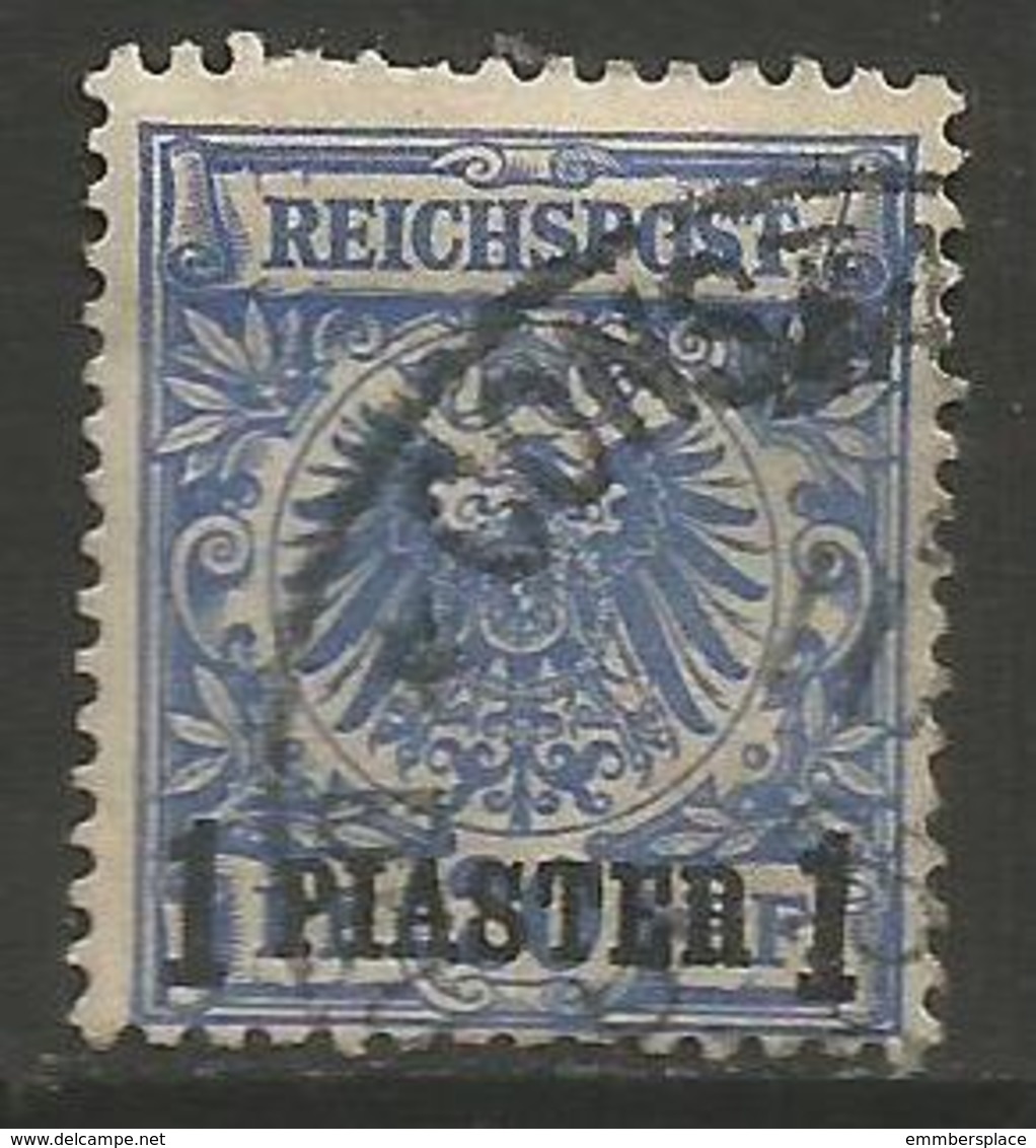 German Offices Turkish Empire - 1889 German Eagle Overprint 1pi/20pf Used   Sc 10 - Turkey (offices)