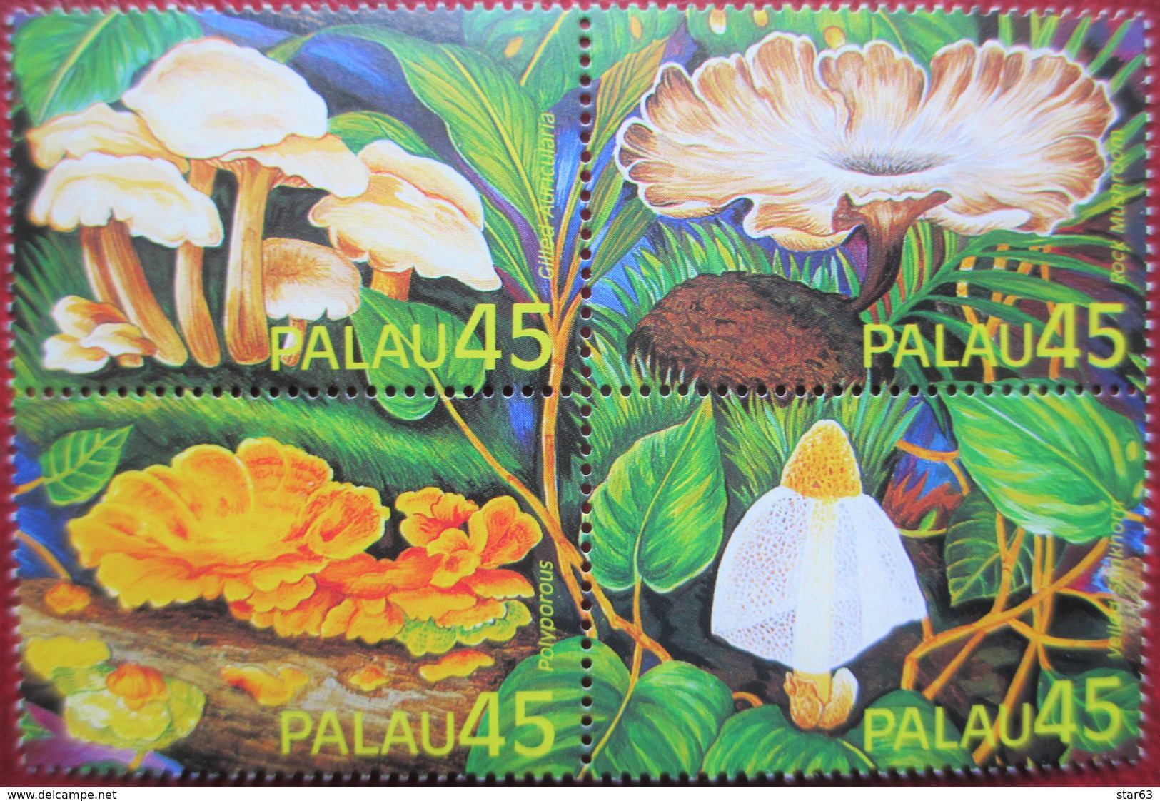 Palau  1989  4 V   MNH - Pilze