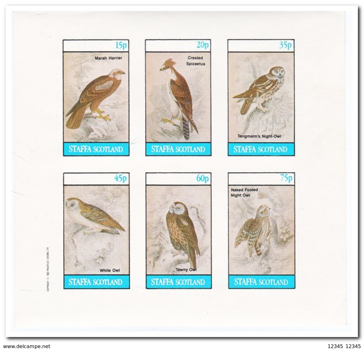 Staffa 1982, Postfris MNH, Birds - Schotland