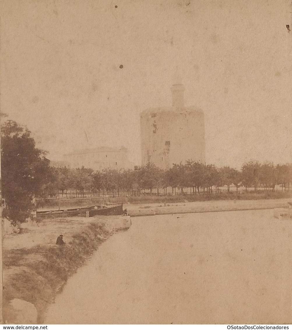 STEREO France - Stereoscopic Provence Et Languedoc - Aigues - Mortes (Gard) - Tour Constance Et Canal De Beaucaire - Visionneuses Stéréoscopiques