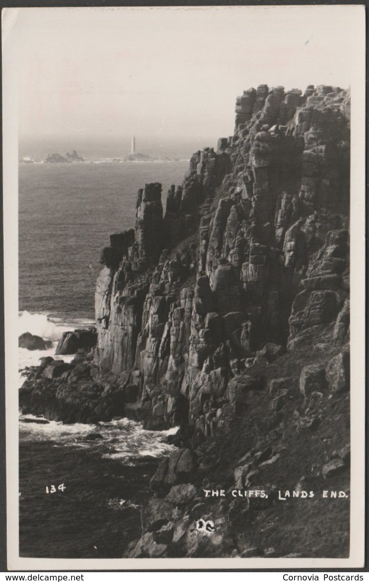 The Cliffs, Land's End, Cornwall, C.1950 - First & Last House RP Postcard - Land's End