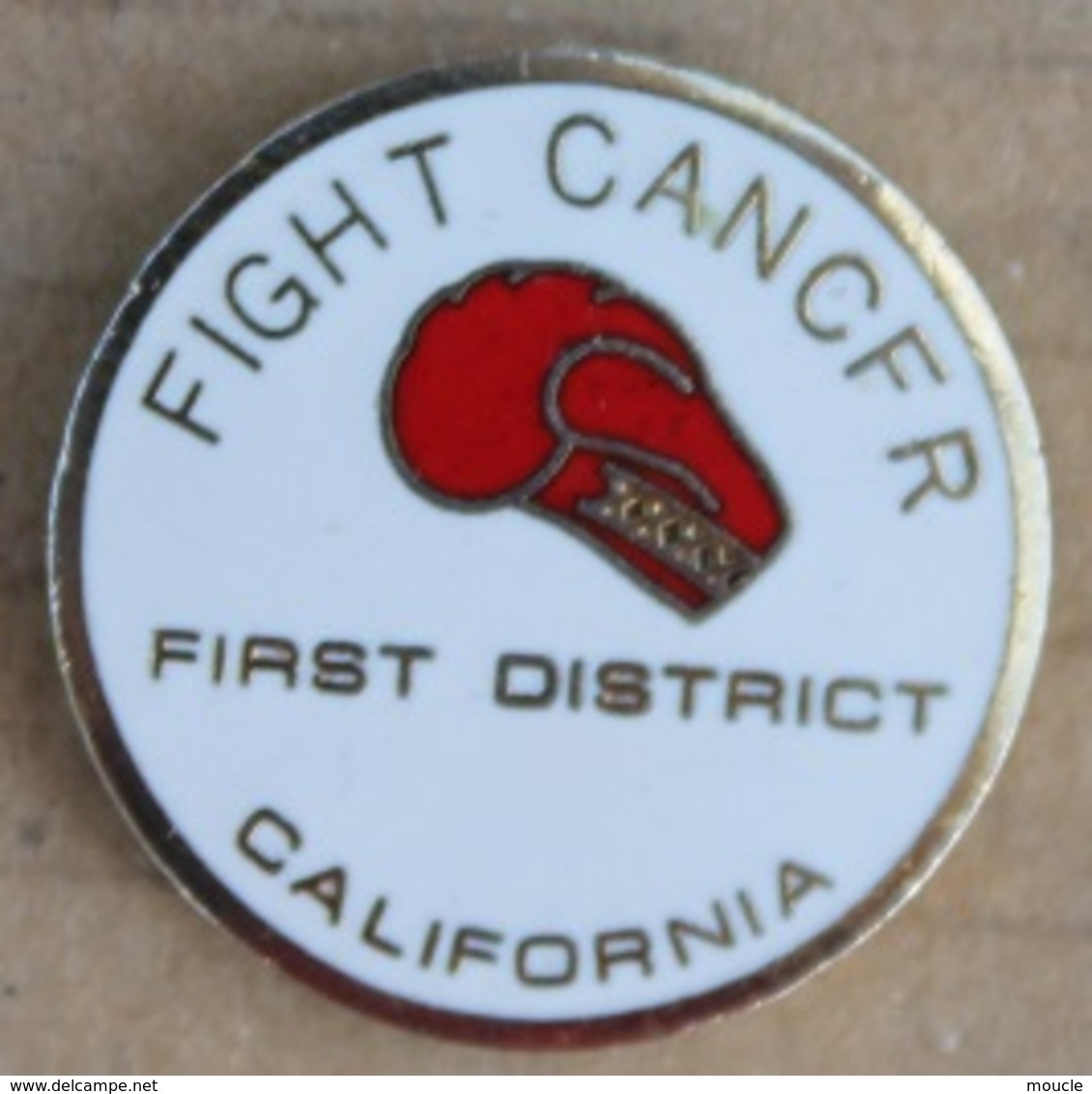 FIGHT CANCFR - FIRST DISTRICT - CALIFORNIA - USA - ETATS UNIS D'AMERIQUE - GANT BOXE ROUGE  -   (21) - Boxe