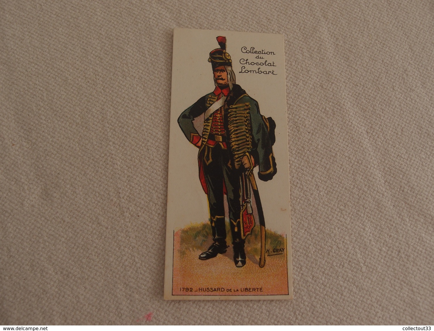 Chromo Découpi Chocolat Lombart Hussard De La Liberté - Lombart