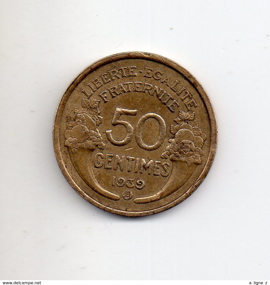 REF 1  : Monnaie COIN France 50 Centimes "R" 1939 - Autres & Non Classés