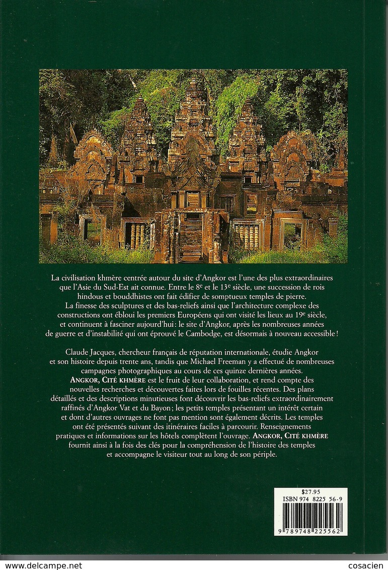 Angkor Cté Khmère Par Claude Jacques Et Michael Freeman, Books Guides Cambodge - Tourisme