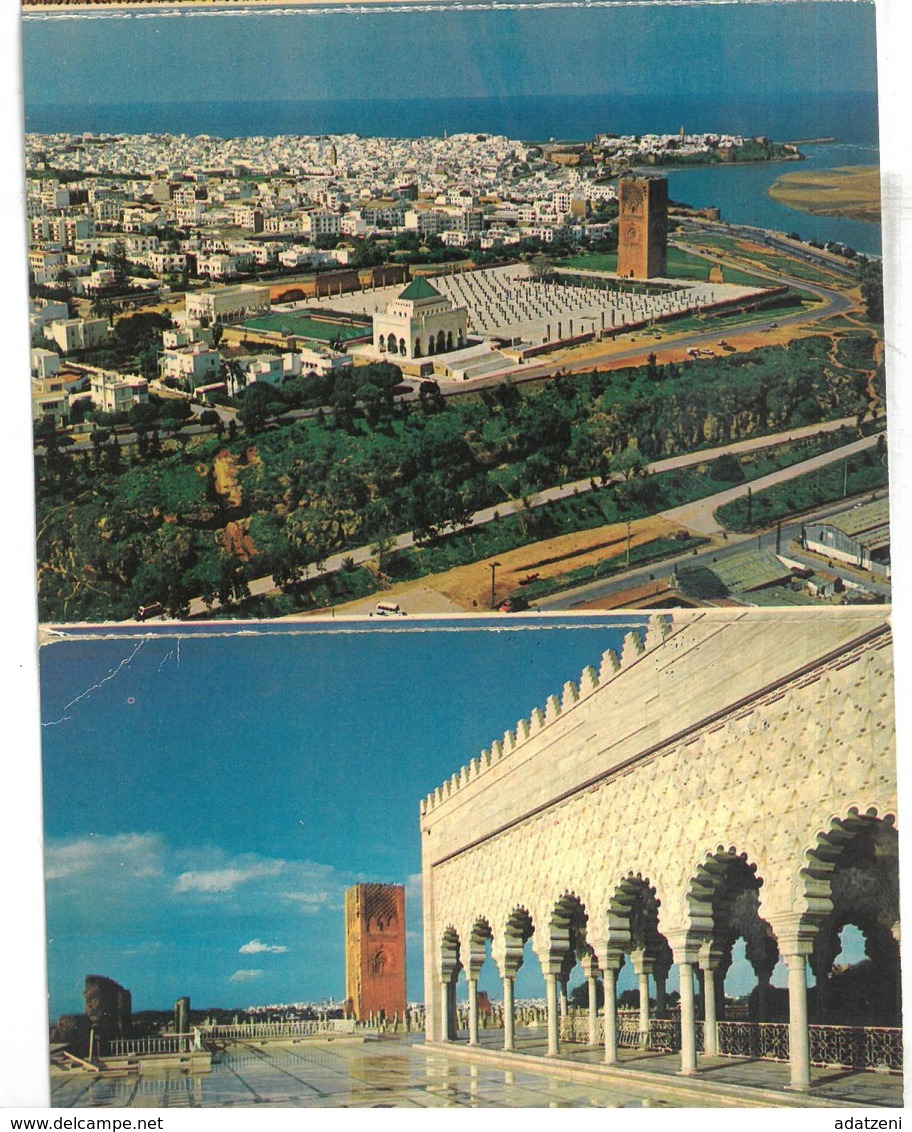 Marocco Libretto 9 Foto Mausolee Mohammed V Rabat Condizioni Come Da Scansione - Altri & Non Classificati
