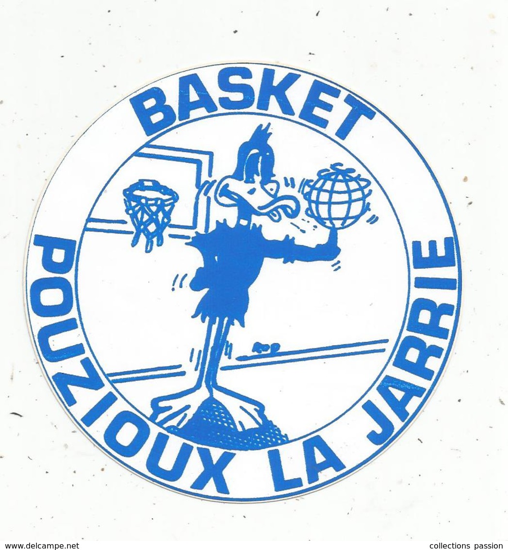 Autocollant , Sports , Basket, 86 , Vienne ,  POUZIOUX LA JARRIE - Stickers