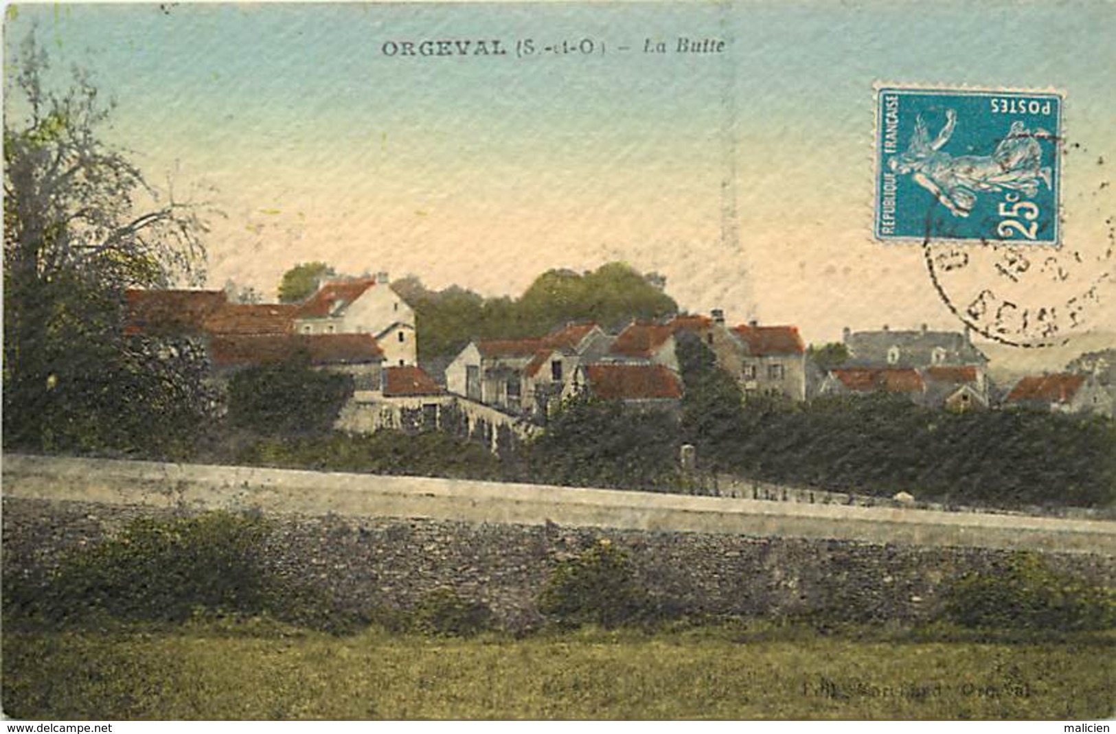 -dpts Div -ref-AJ891- Yvelines - Orgeval - La Butte - Carte Granulée Colorisée Bon Etat - - Orgeval