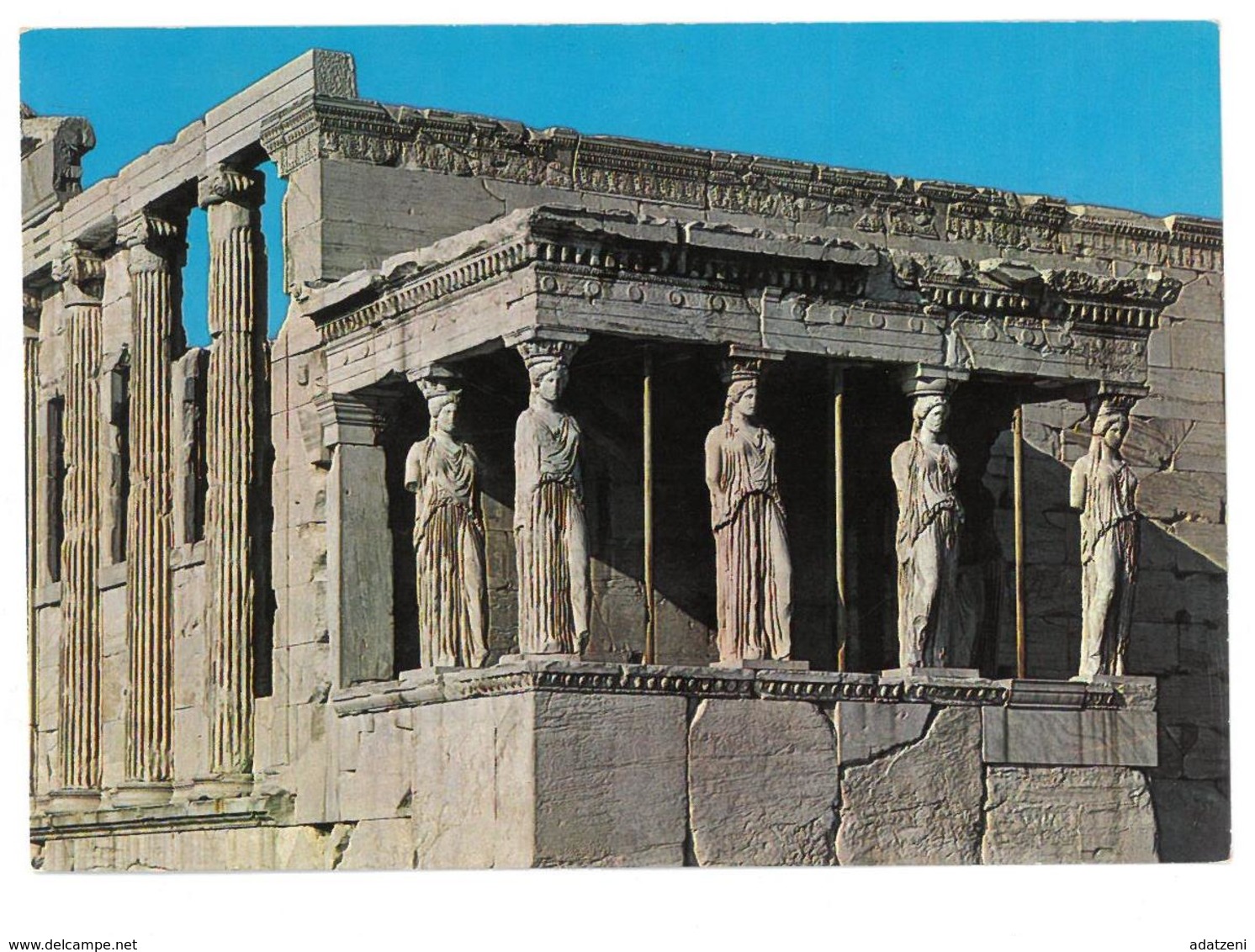 Grecia Hellas Greece Athens Acropolis The Caryatides Atene Acropoli Le Cariatidi Non Viaggiata Condizioni Come Da Scansi - Greece