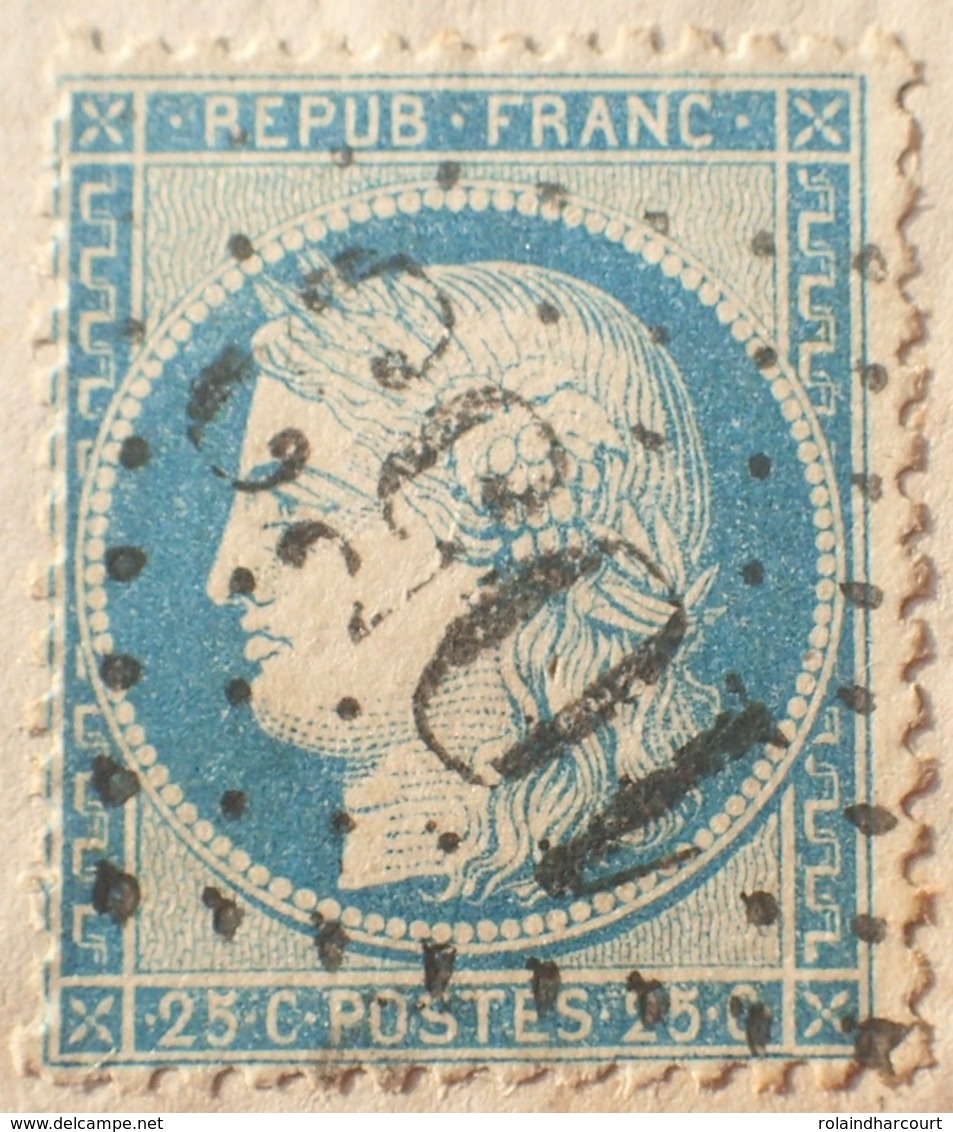 FD/3228 - CERES N°60A Sur Fragment - GC 1053 : CLERMONT FERRAND (Puy De Dome) - 1871-1875 Cérès