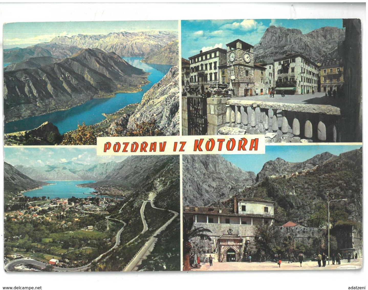 Montenegro Pozdrav Iz Kotora Boka Kotorska Viaggiata 1968 Condizioni Come Da Scansione - Montenegro