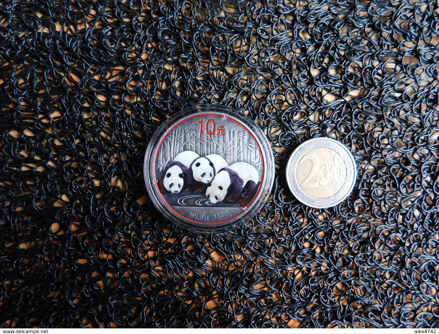 Chine, 10 Yuan, 3 Pandas, 40 Mm, 31,1 Gr Argent, Finition Argentée Antique Et Coloris à Partir De 2013, 250 Exemplaires, - China