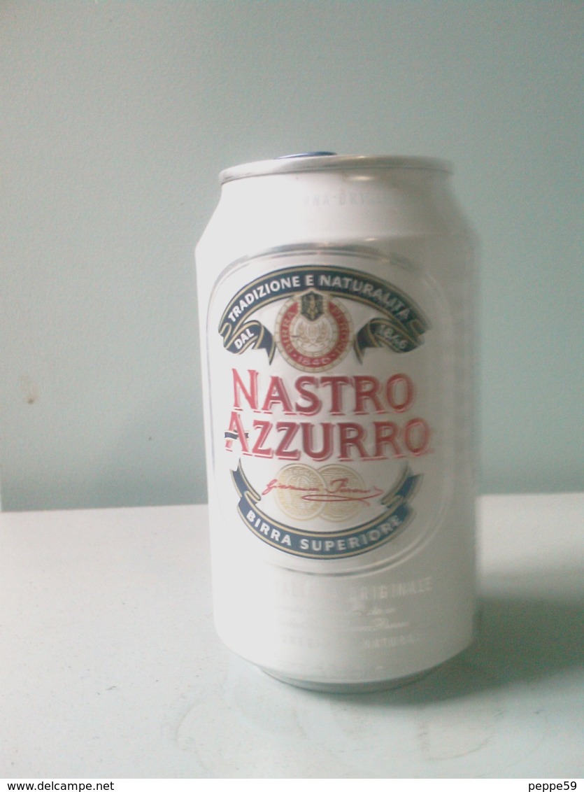 Lattina Italia - Birra Nastro Azzurro - 33 Cl. - ( Lattine-Cannettes-Cans-Dosen-Latas ) - Cannettes