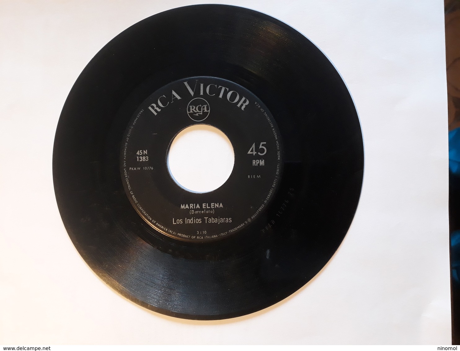 Los Indios Tabajaras  -  1964. Marie Elena.   RCA Victor ‎– 45N-1383 - Disco, Pop